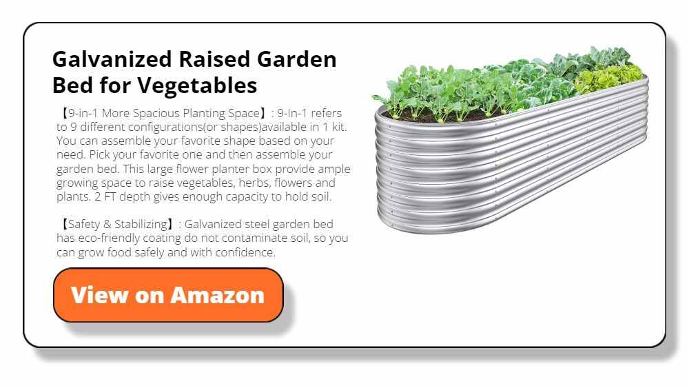Galvanized Raised Garden Bed for Vegetables