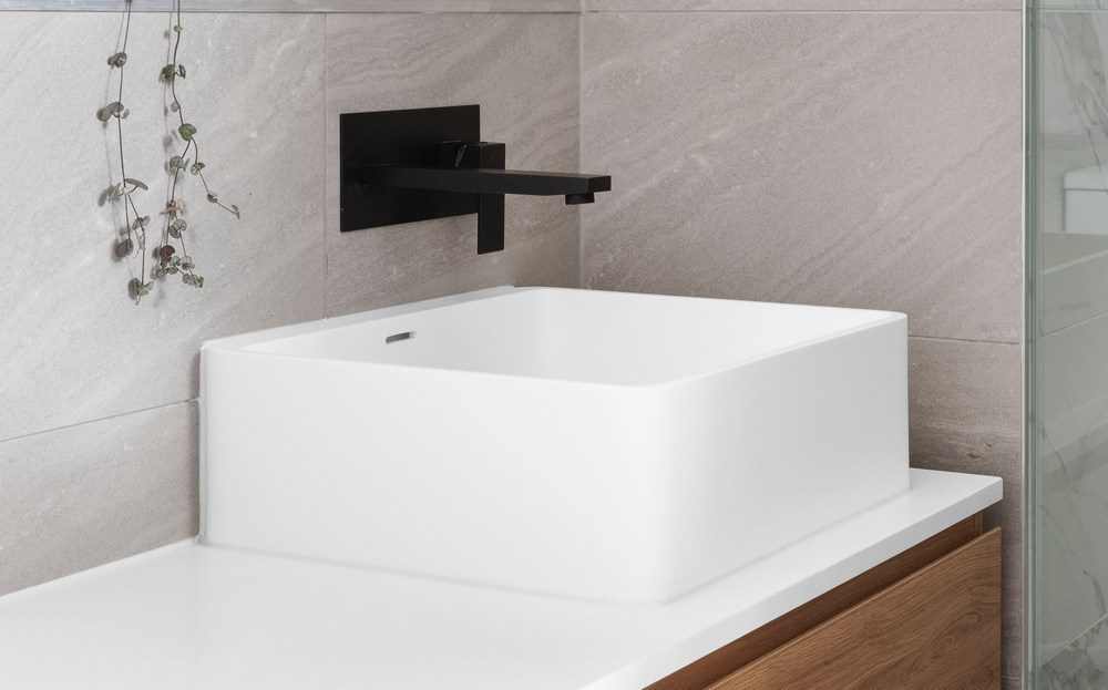 rectangular bathroom sink