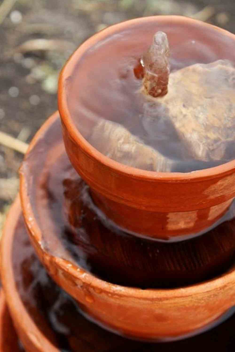 Plant Pots Water Fountain