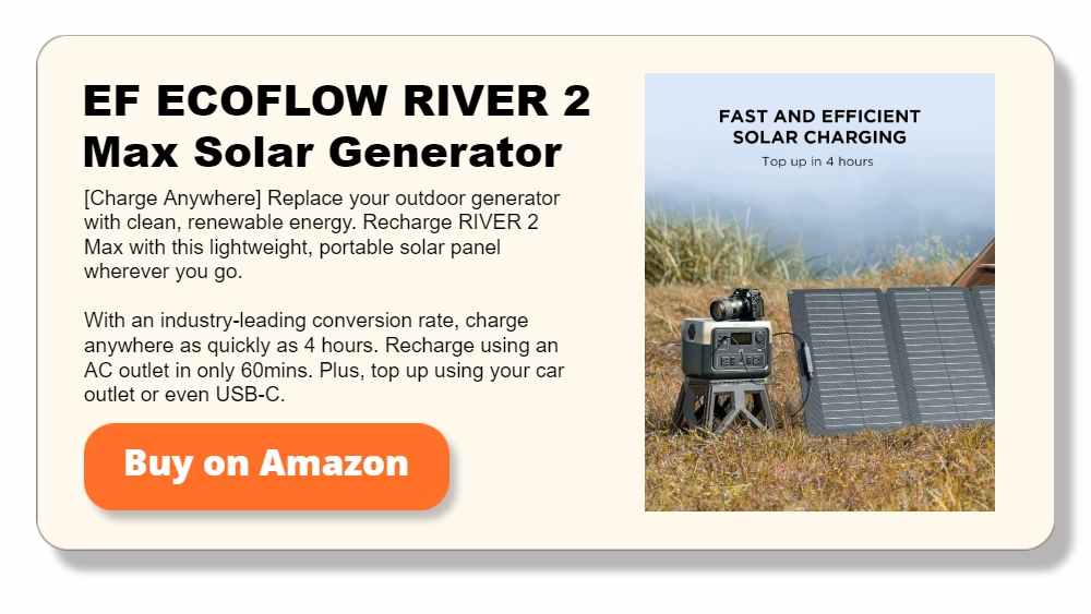 EF ECOFLOW RIVER 2 Max Solar Generator