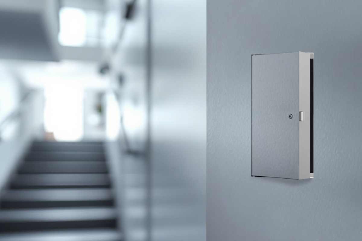 A fire-rated access door