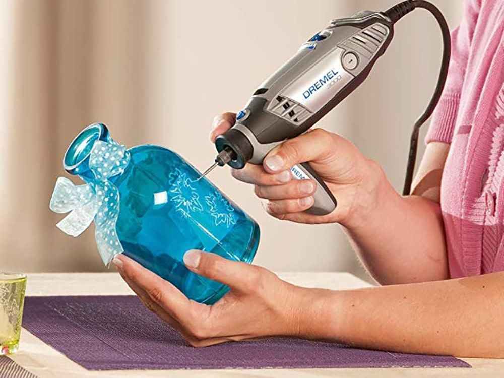 An image of a detailers grip for Dremel tools. 