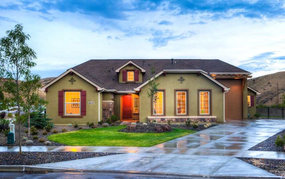 An image of a front residential space. 