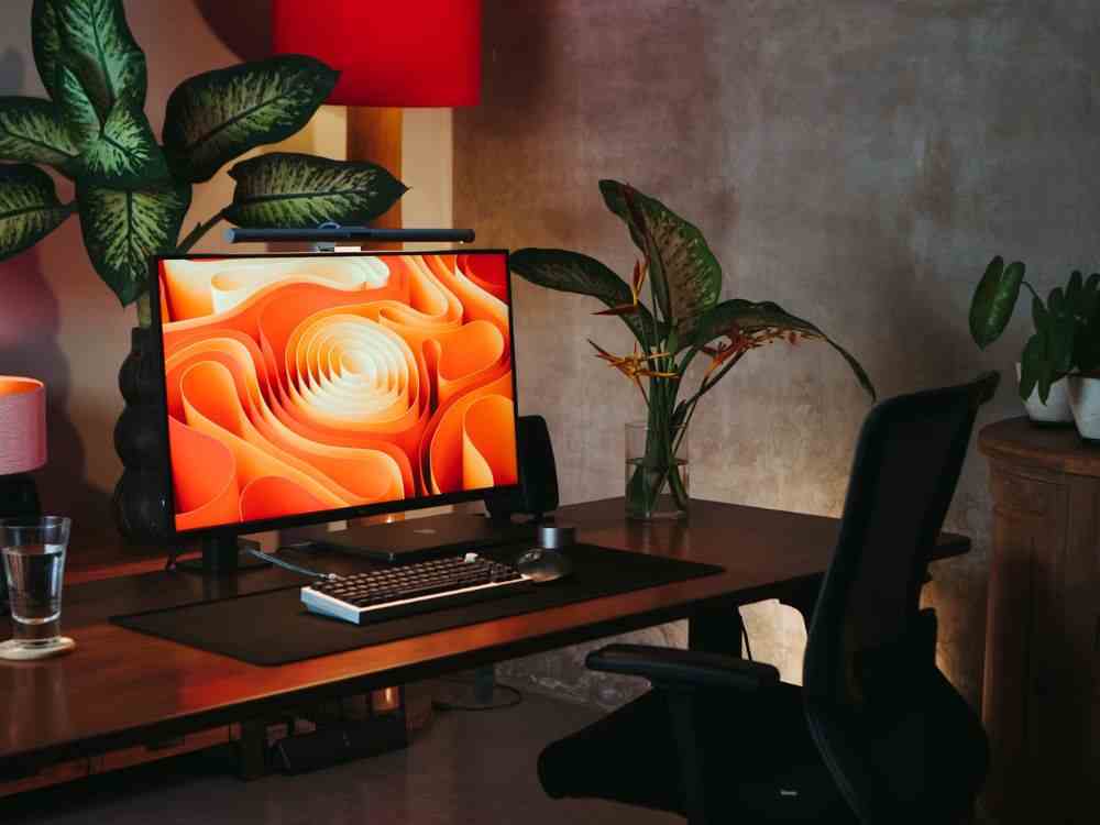 An image of a home computer. 