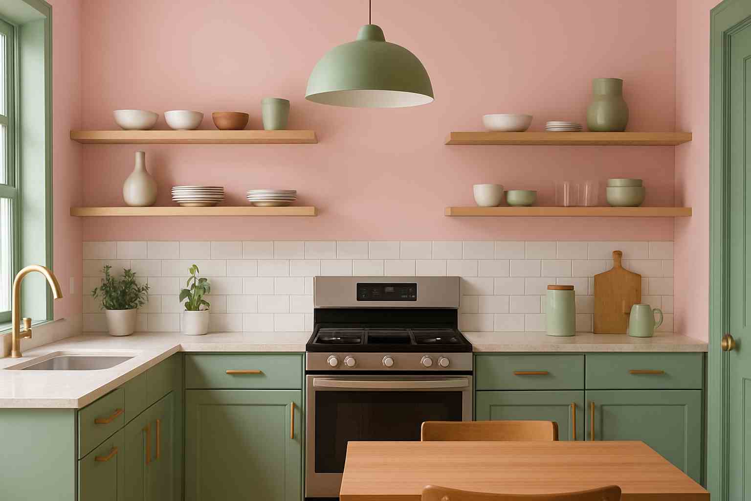 Is pink in the kitchen still relevant?