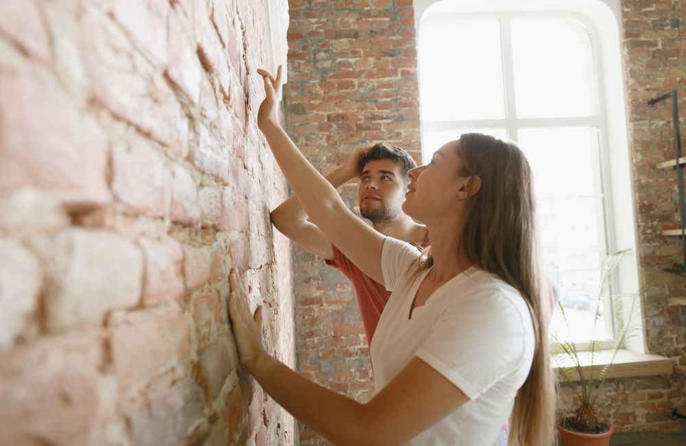 An image of home renovators. 