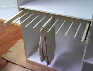 Creative DIY Sliding Pants Rack: 1-Day Build