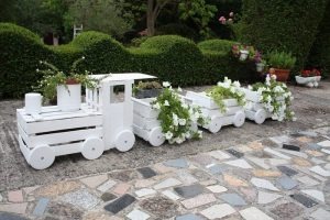 Old Crate Train Planter