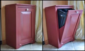 DIY Tilt Out Trash Cabinet