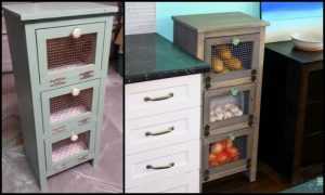 DIY Vegetable Bin Cupboard