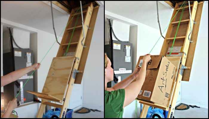 DIY Attic Storage Lift