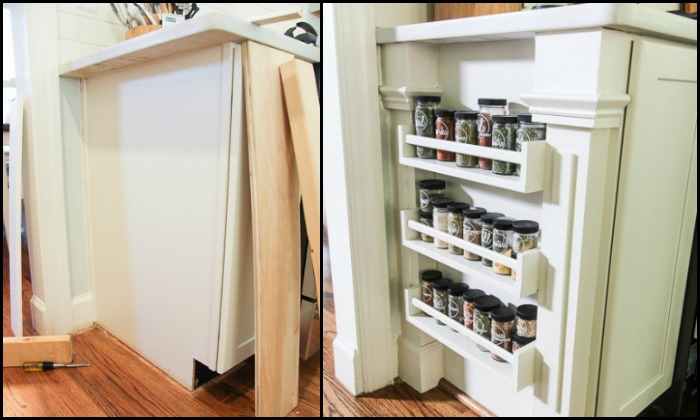 Ikea Hack Built-in Spice Rack