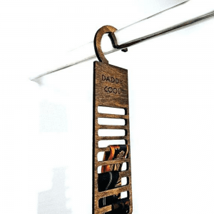 4 Tiered DIY Tie Rack Hanger: Fun Tie Organization