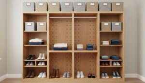 an image of a DIY closet organizer.