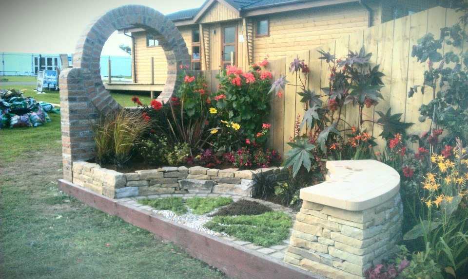 The gold award winning show garden at Harrogate Autumn Flower Show — at Harrogate Flower Show.