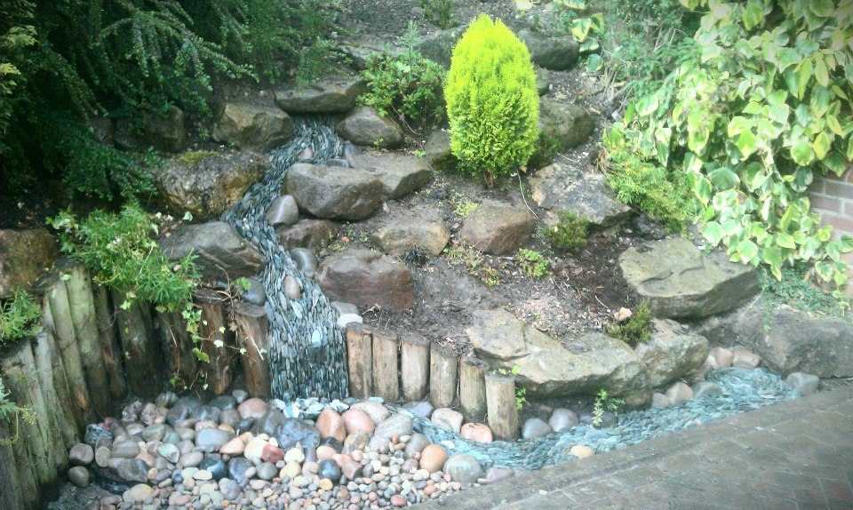 A fast flowing river of slate