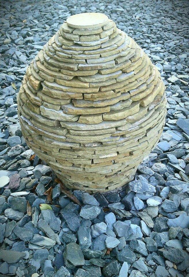 Drystone sculpture 'the seed'