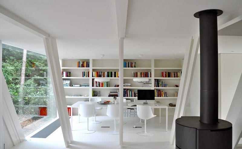 A-Frame - Brecht, Belgium - library/living
