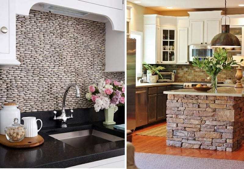 Here are two kitchen ideas using dry stone wall principles.  Do you like them, prefer one more than the other or are neither of the ideas really your taste?  Let us know your thoughts.