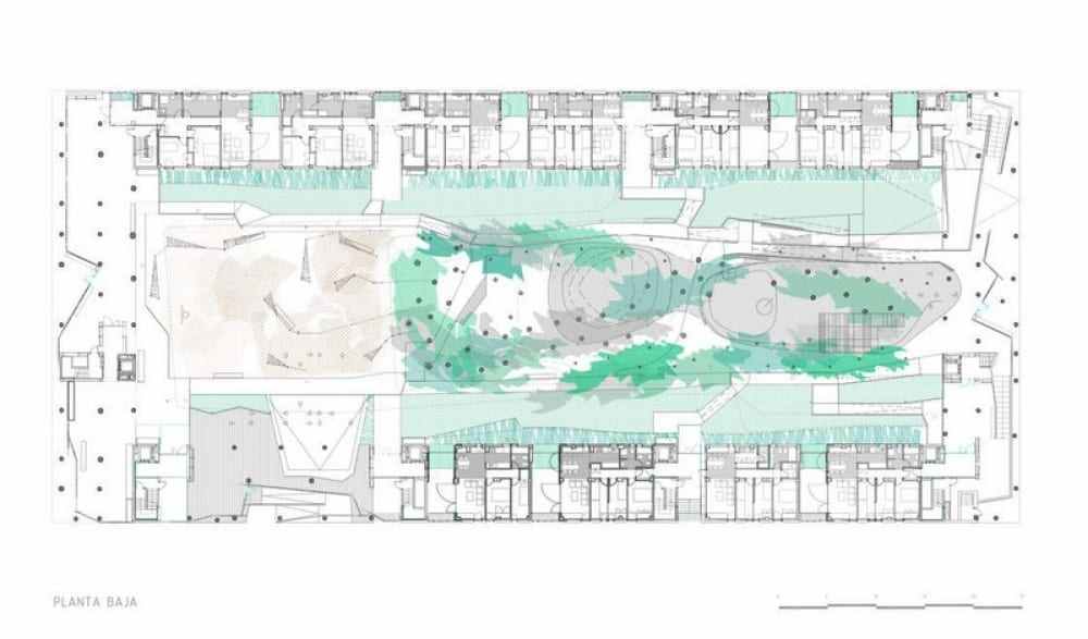 Public housing in Carabanchel - Madrid, Spain - Lower Floor Plan