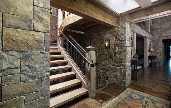 Stone and reclaimed timbers