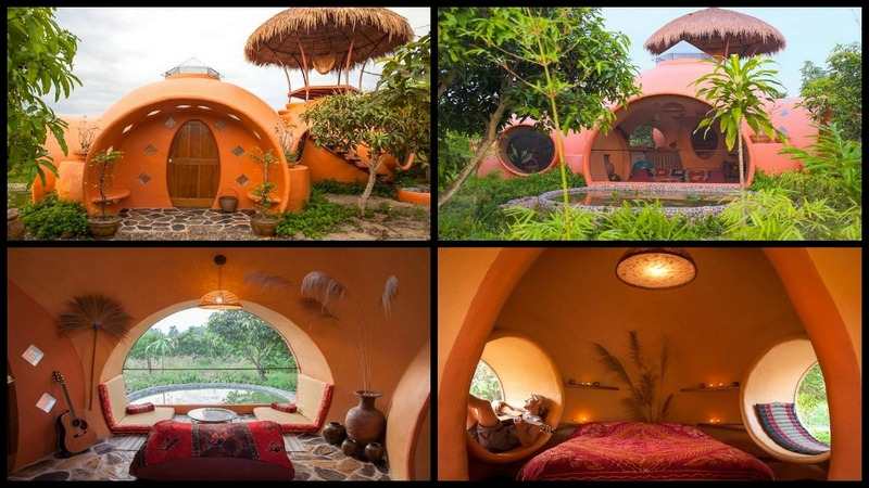 Amazing Thailand Dome House: 500 SQFT Sustainable Home