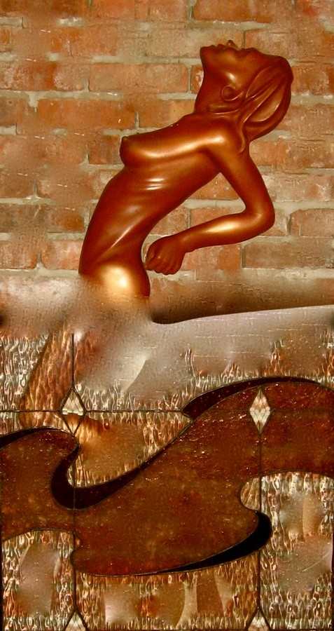 Nude with Stained Glass