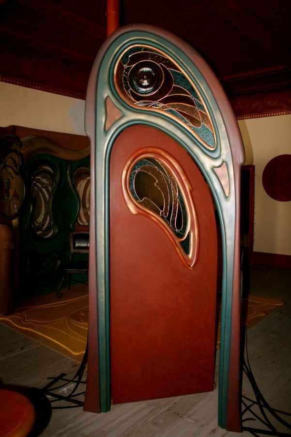 Gaudi Inspired A-cemetical arched door with transom