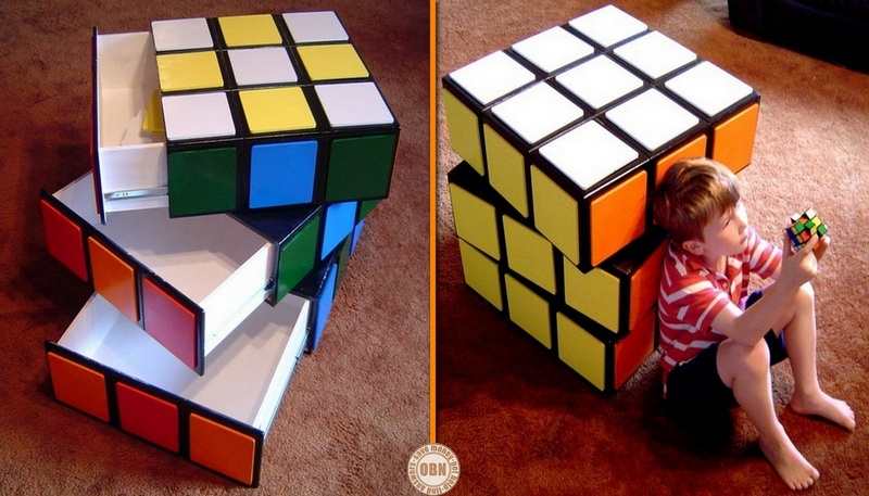 Creative DIY Rubik's Cube Dresser: Fun 9-Step Project