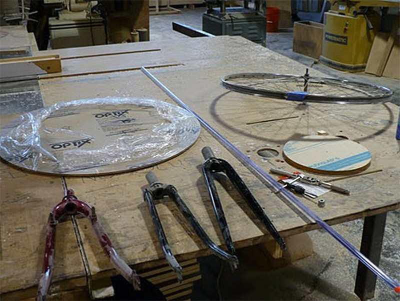 DIY Bicycle Coffee Table