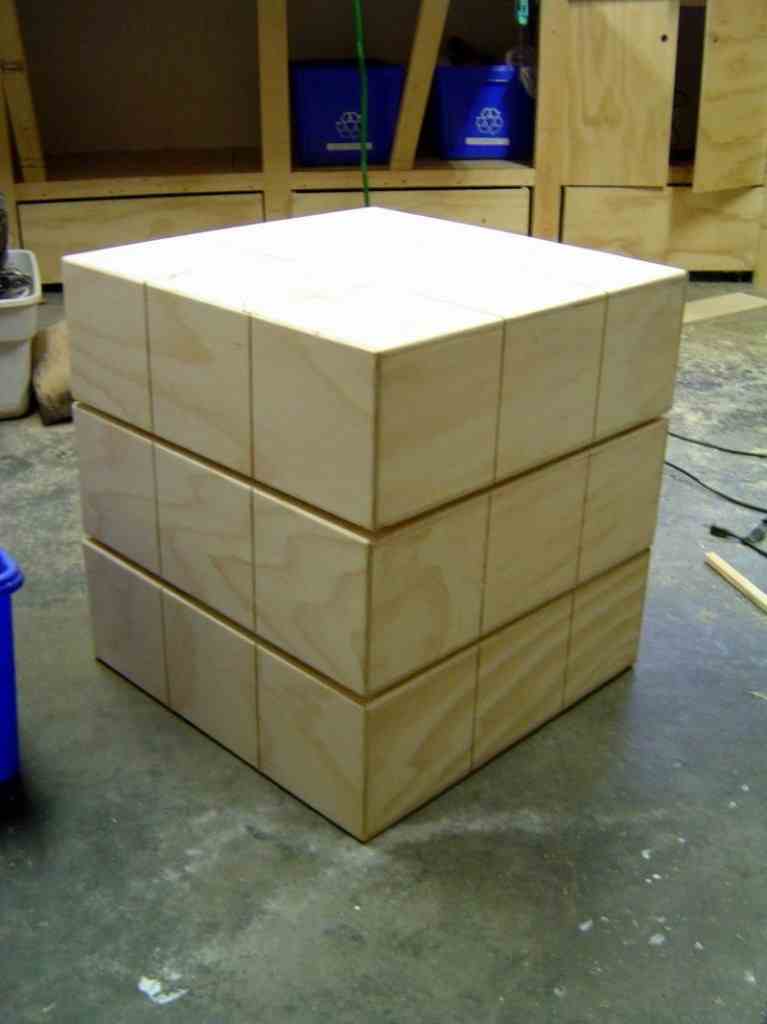 DIY Rubik's Cube Dresser