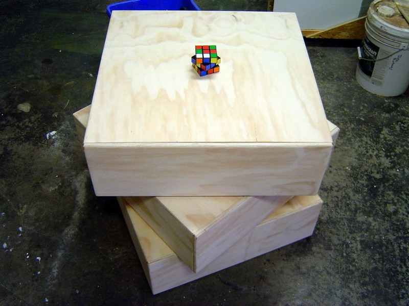 DIY Rubik's Cube Dresser