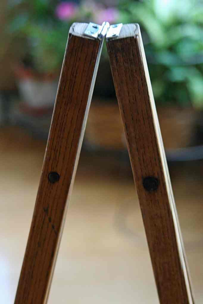 DIY Vintage Crutches Shelf