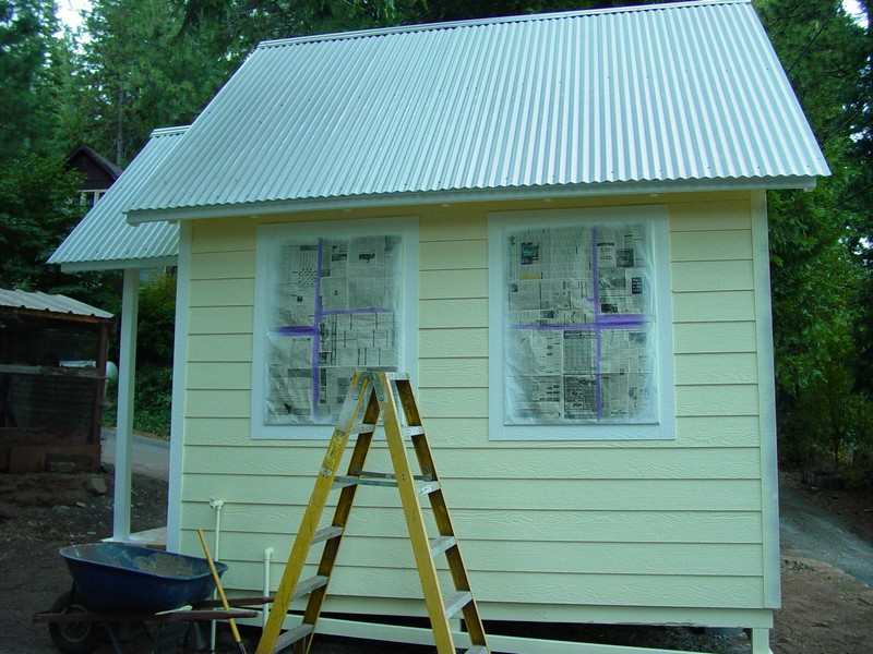 DIY Tiny Cottage - Back View