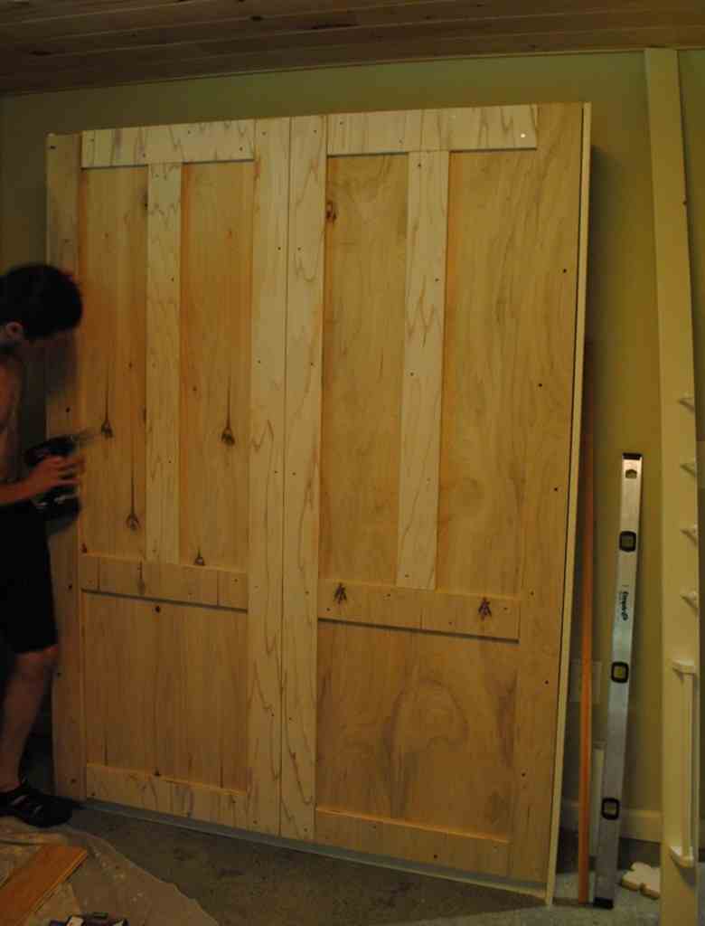 DIY Murphy Bed - Attached the bed frame