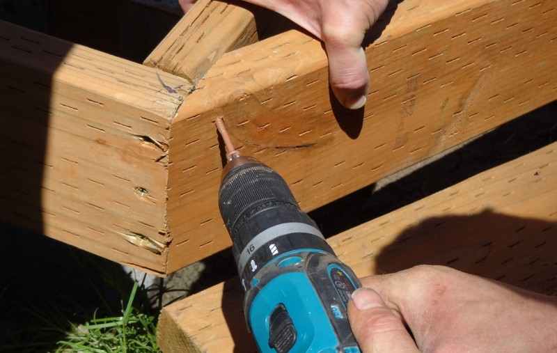 DIY Platform Deck - Angle of the deck