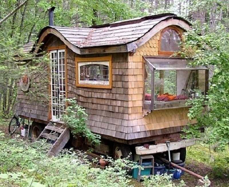 Gypsy Wagon In The Woods - Home on wheels
